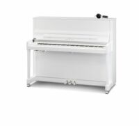 Kawai-Klavier K-300 ATX4 mit Stummschaltung, weiß poliert, Beschläge Chrom