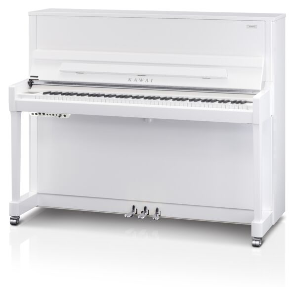 Kawai-Klavier K-300 Aures 2, weiß poliert, Beschläge Chrom