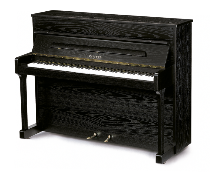Sauter-Klavier Carus 112, Esche schwarz satiniert