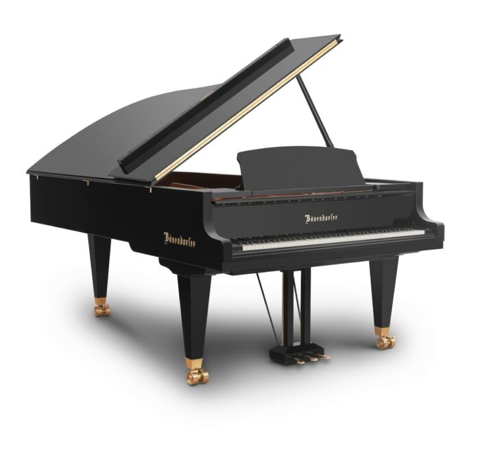 Bösendorfer - Modell Concert Grand 230VC, schwarz, offener Flügel