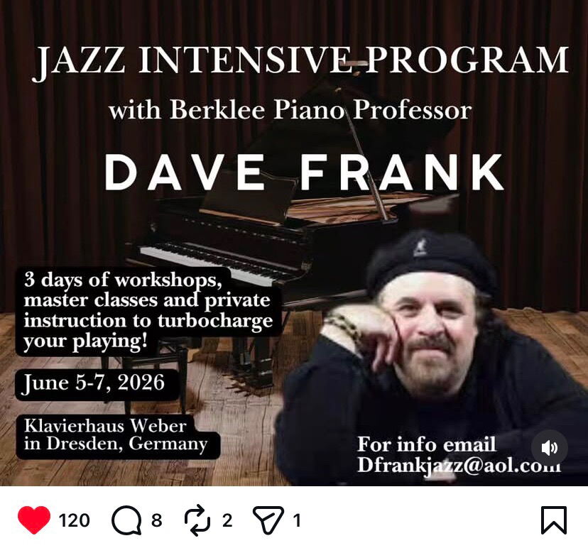 Dave Frank School of Jazz auf Instagram