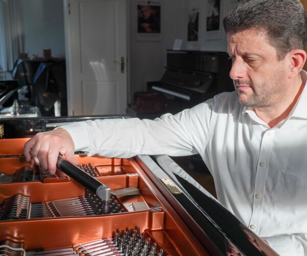 Stefan Weber mit Carbon Stimmhammer