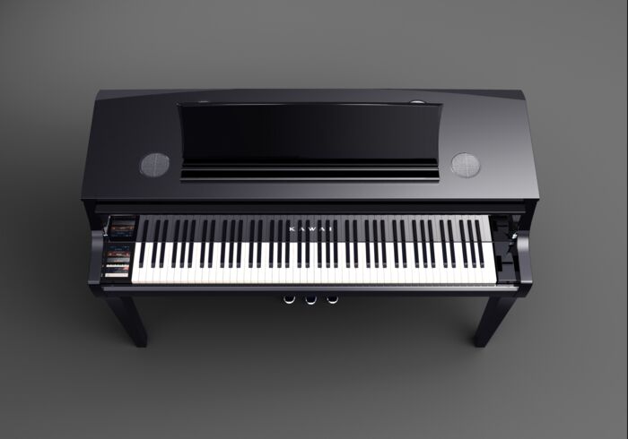 Kawai Digitalpiano NV-10 S, schwarz poliert, von oben